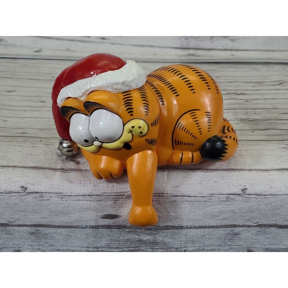 Vintage 1981 Garfield Christmas‎ Mantle Shelf Stocking Hanger Hook Arm 5"